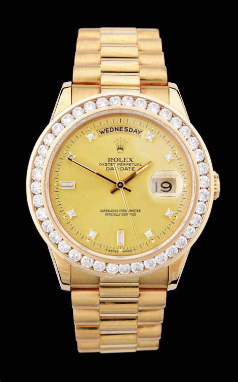 rolex president day date 18k mens diamond watch 12.50 ctw|rolex day date president price.